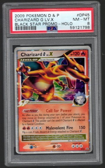 PSA 8 Charizard G LV.X DP45 Diamond and Pearl Holo – Photo 1